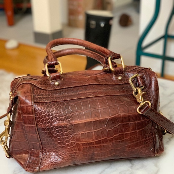 Rebecca Minkoff  crocodile leather satchel bag - Picture 2 of 5